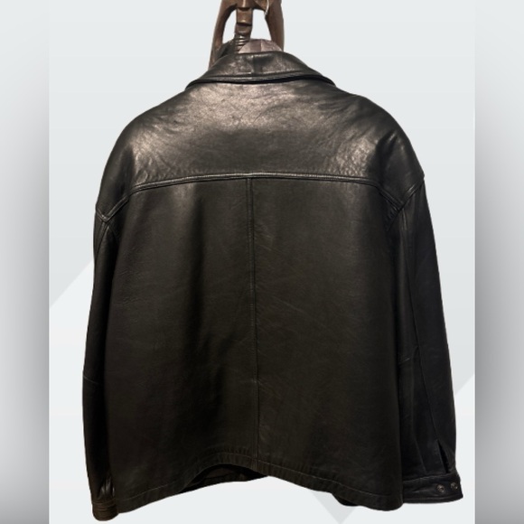 Vintage Danier Black Leather Jacket Size Extra Large - Picture 5 of 12